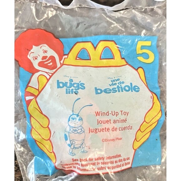McDonalds Happy Meal Toy A Bug's Life Francis the Ladybug #5 1998 Vintage - Picture 1 of 8